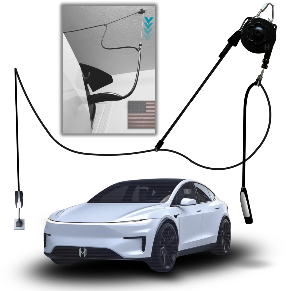 ChargeFlex Universal EV Retractable Cable Organizer (Ceiling/Wall Mountable)
